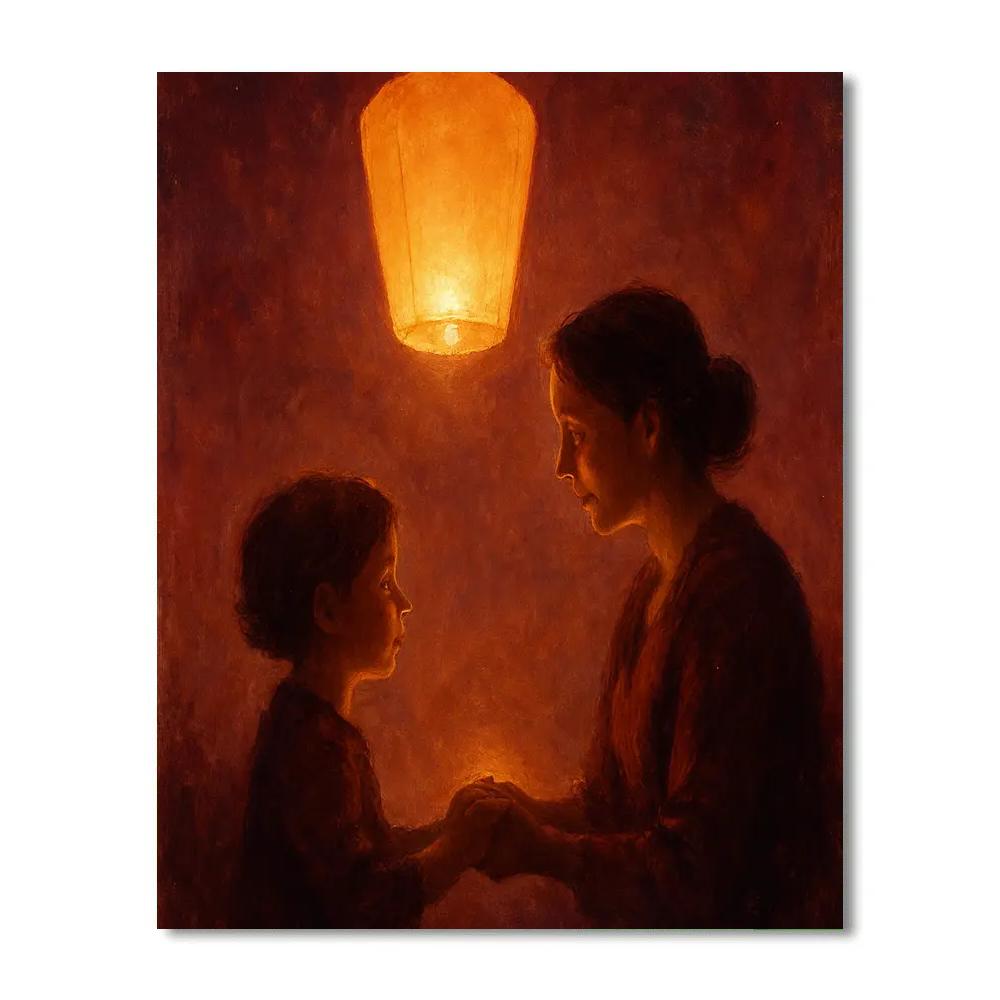 Lanterns Of Thanks At Dusk paint by numbers