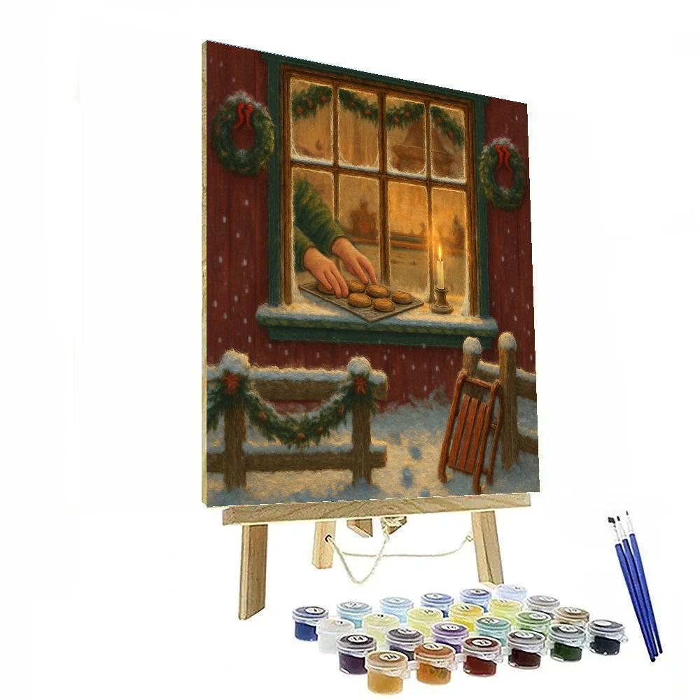 Farmhouse Baking Day With Window Glow paint by color