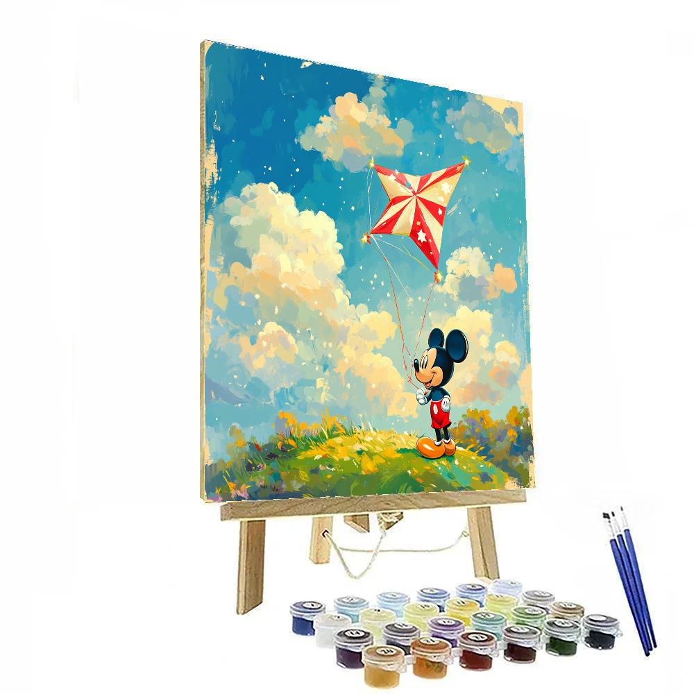 Mickey Mouse Galaxy Kite Parade paint by number