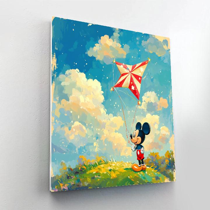 Mickey Mouse Galaxy Kite Parade paint by number
