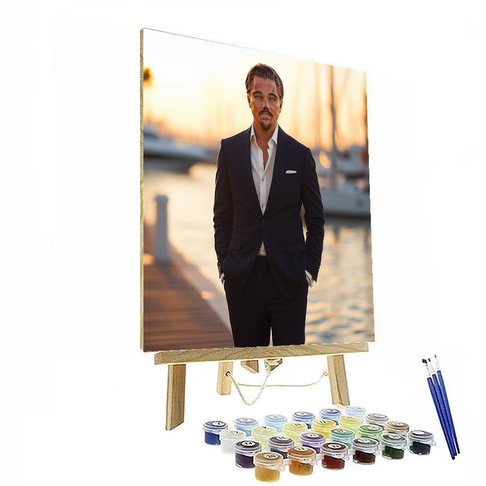 Leonardo DiCaprio Gilded Gravity Of A Modern Icon paint by number