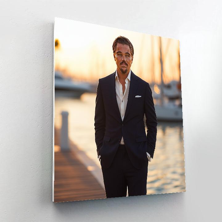 Leonardo DiCaprio Gilded Gravity Of A Modern Icon paint by number