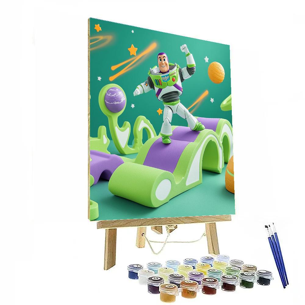 Buzz Lightyear Comet Training Course paint by numbers