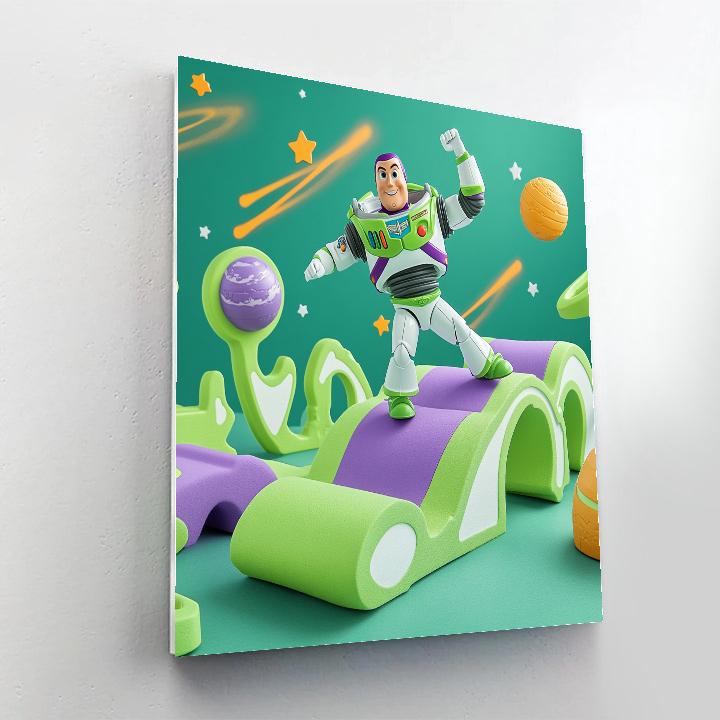 Buzz Lightyear Comet Training Course paint by numbers