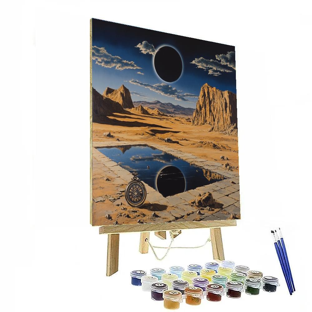 Salvador Dali Inspired Desert Eclipse Painting by numbers kit