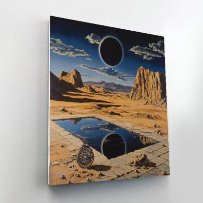 Salvador Dali Inspired Desert Eclipse Painting by numbers kit