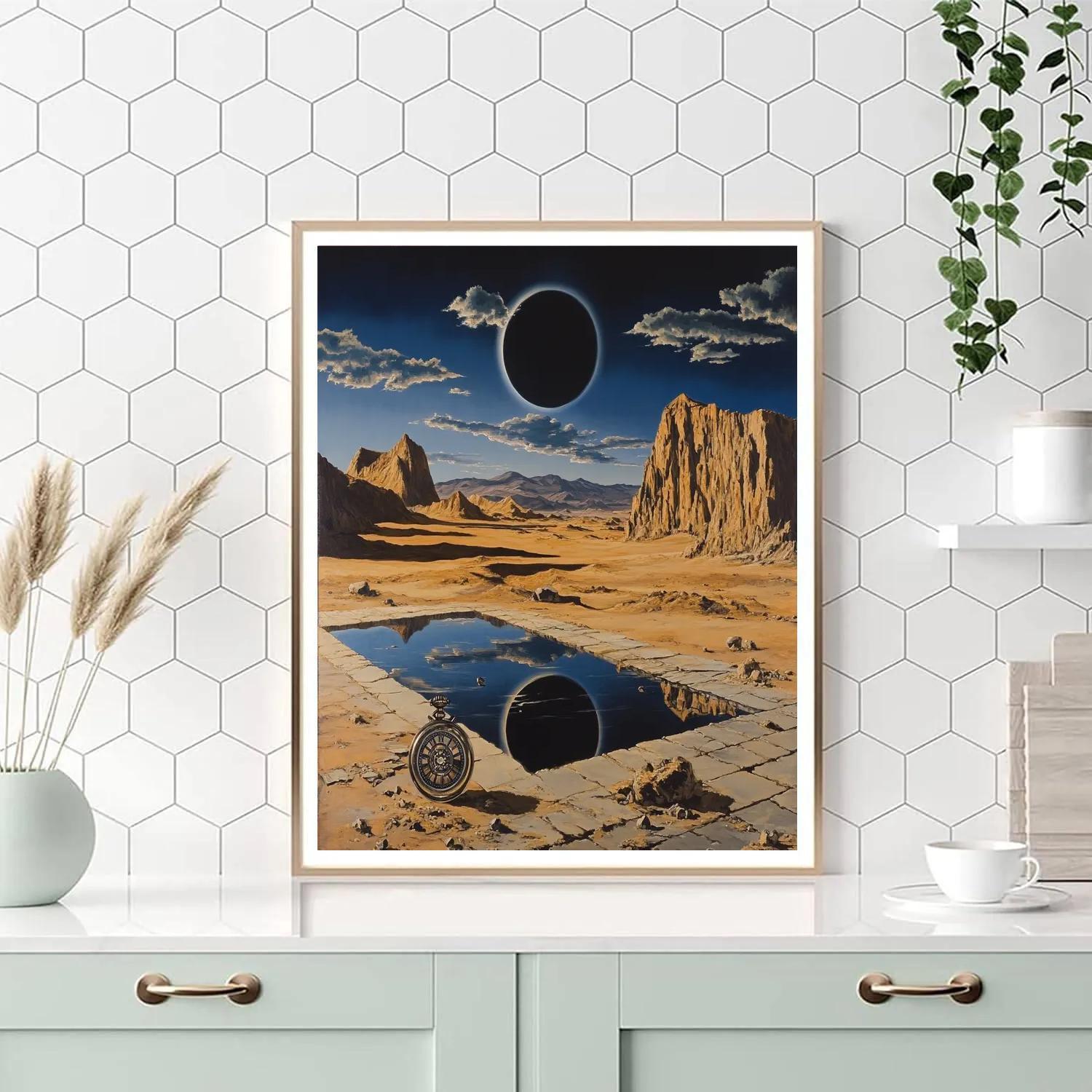 Salvador Dali Inspired Desert Eclipse Painting by numbers kit