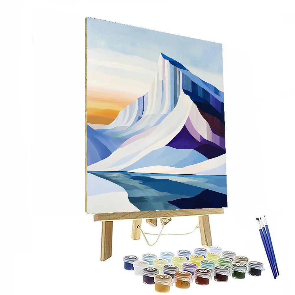 Lawren Harris Inspired Cathedral Ridge Above Silent Fjord Number painting