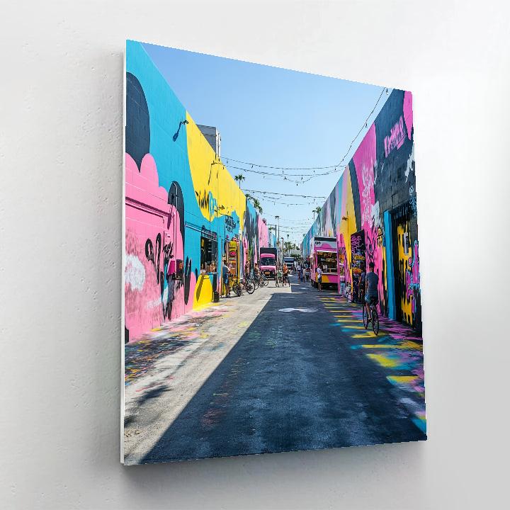 Street Art Canyon In Wynwood Miami United States DIY paint by numbers