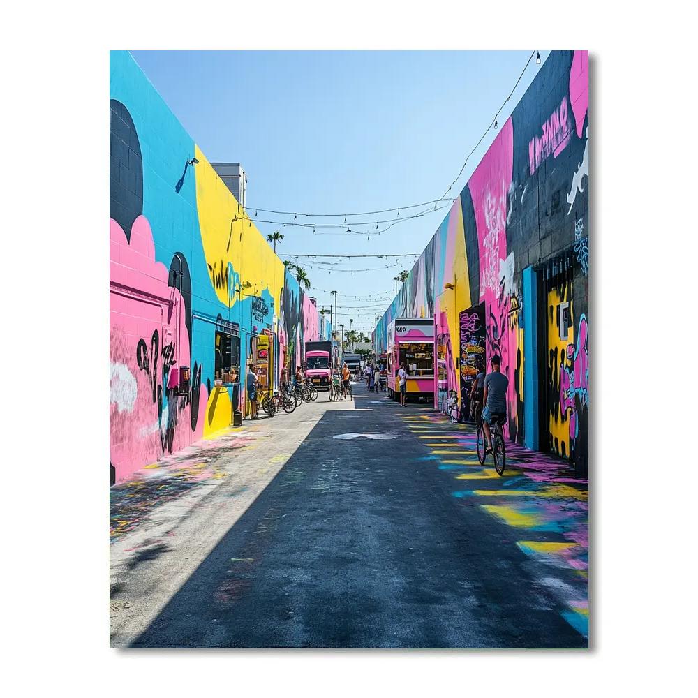 Street Art Canyon In Wynwood Miami United States DIY paint by numbers