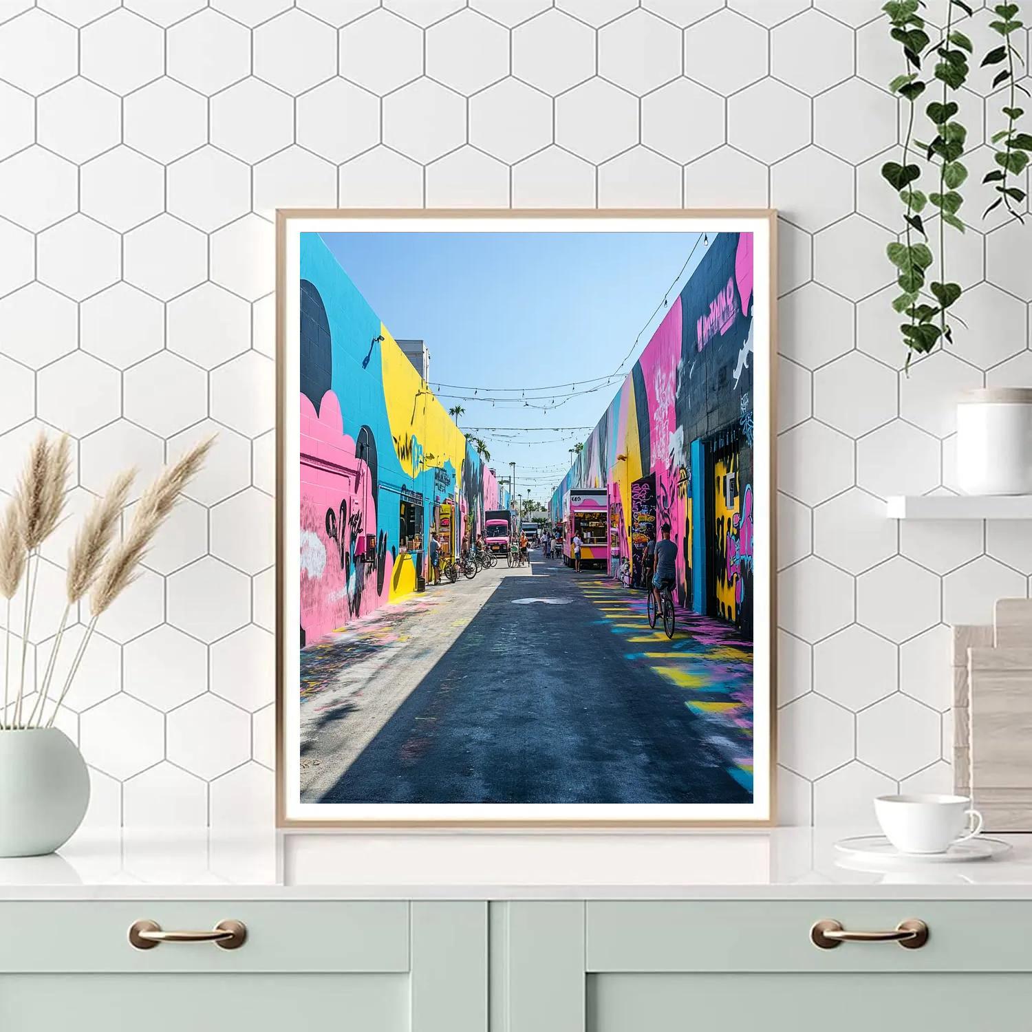 Street Art Canyon In Wynwood Miami United States DIY paint by numbers