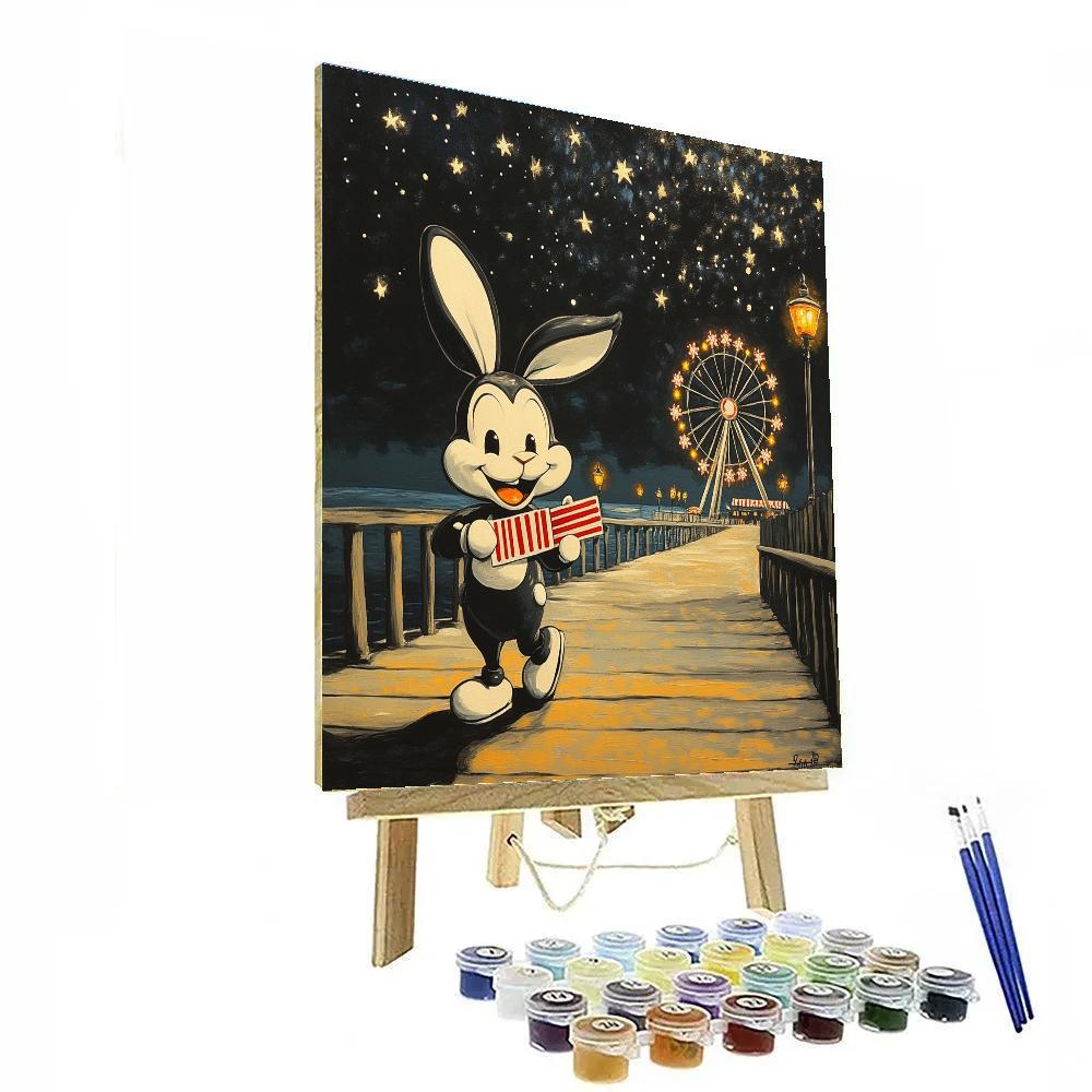 Oswald The Lucky Rabbit Starry Boardwalk Ride Numbered painting kits