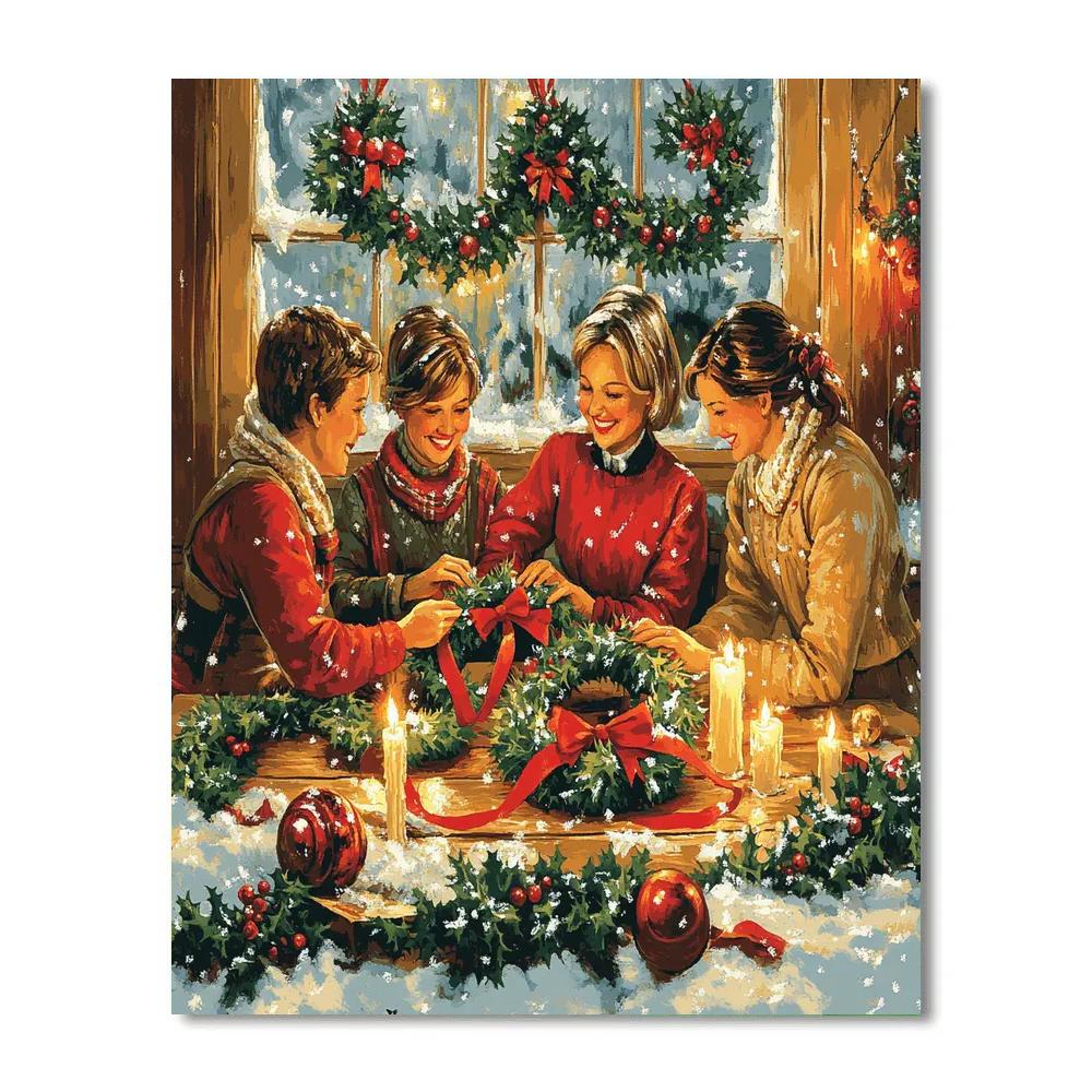 Wreathmakers By Windowlight Number painting