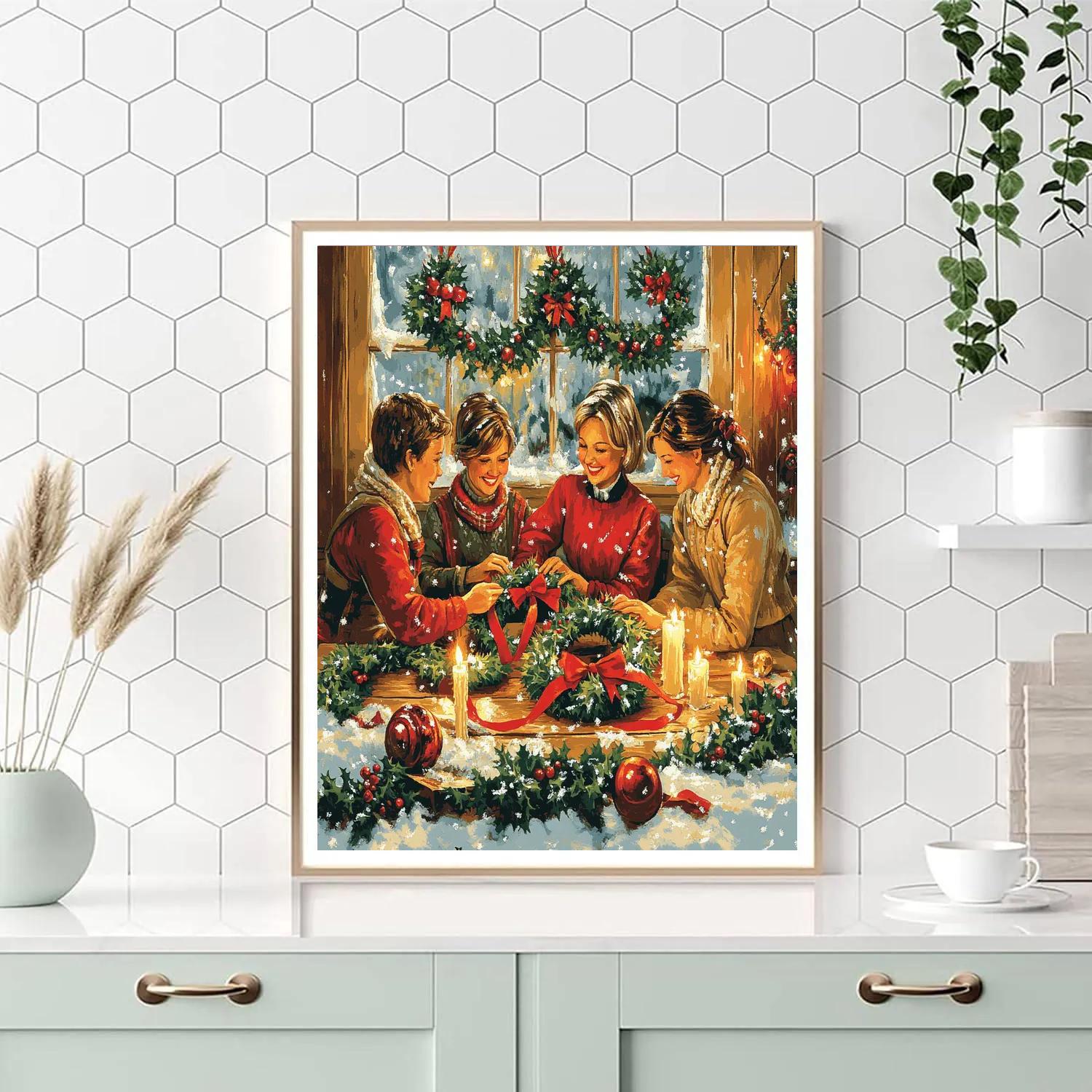 Wreathmakers By Windowlight Number painting