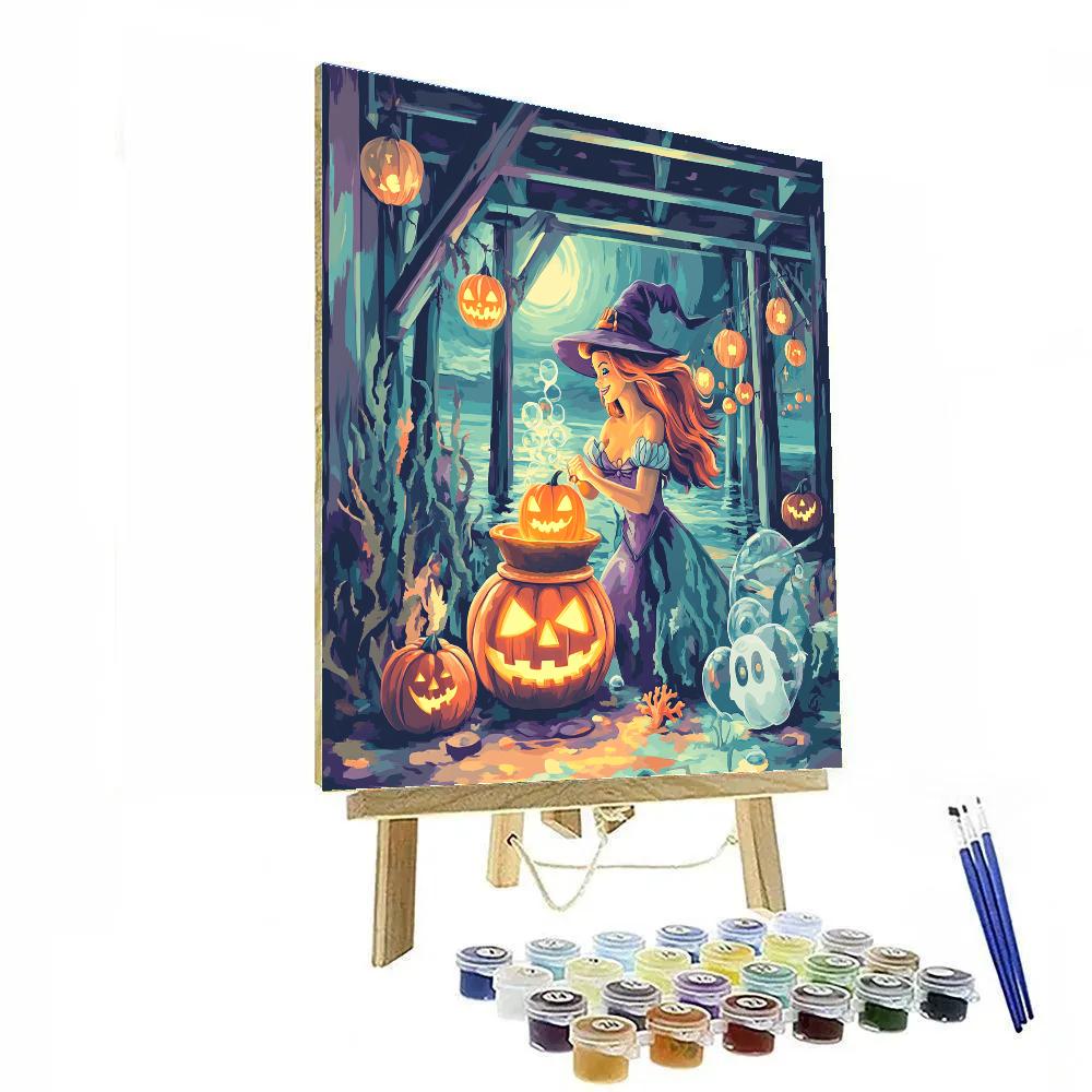 Ariel Potion Pumpkin Lab Under The Pier paint by number