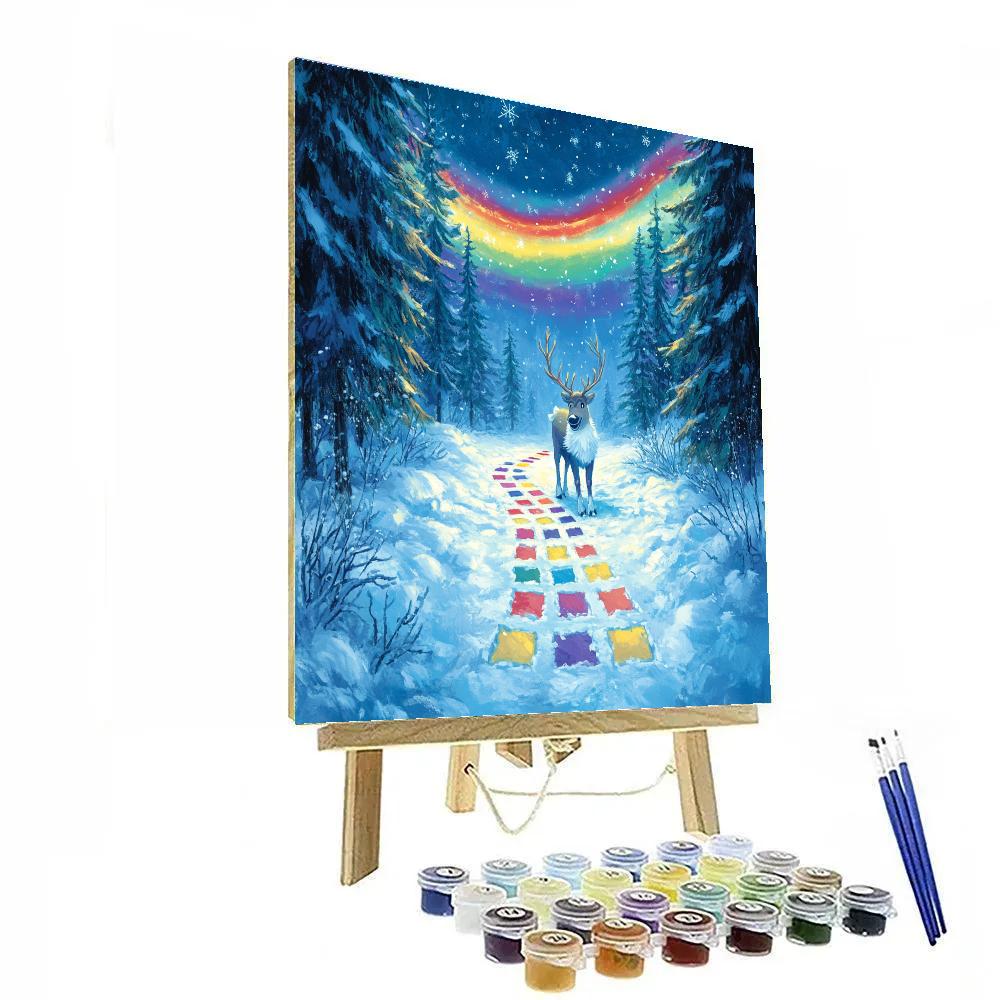 Sven Snowy Aurora Hopscotch Paint by numbers kits