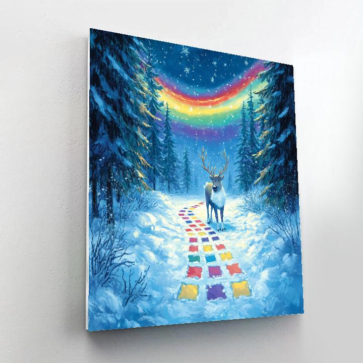 Sven Snowy Aurora Hopscotch Paint by numbers kits