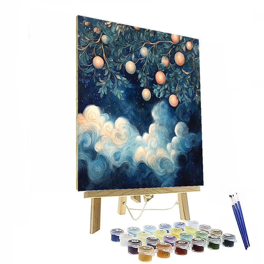 Edgar Degas Inspired Nebula Orchard paint by numbers