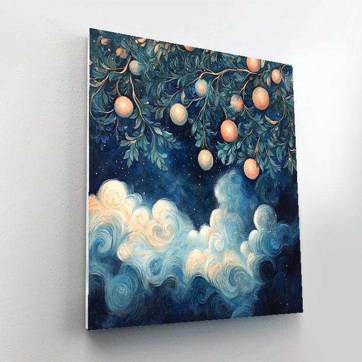 Edgar Degas Inspired Nebula Orchard paint by numbers