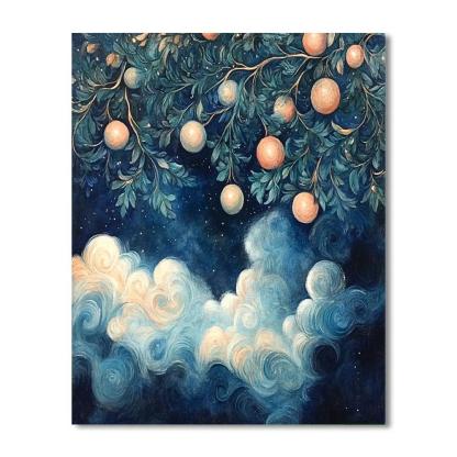 Edgar Degas Inspired Nebula Orchard paint by numbers