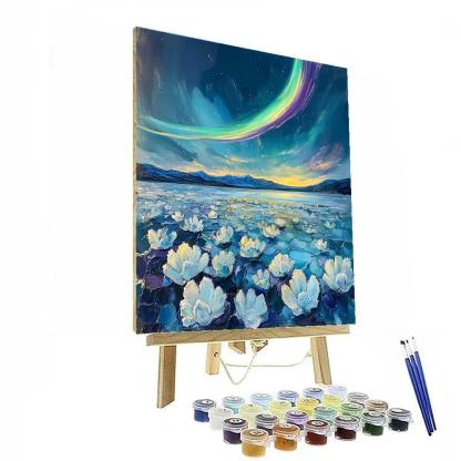 Edgar Degas Inspired Aurora Over Salt Crystals Paint by numbers art