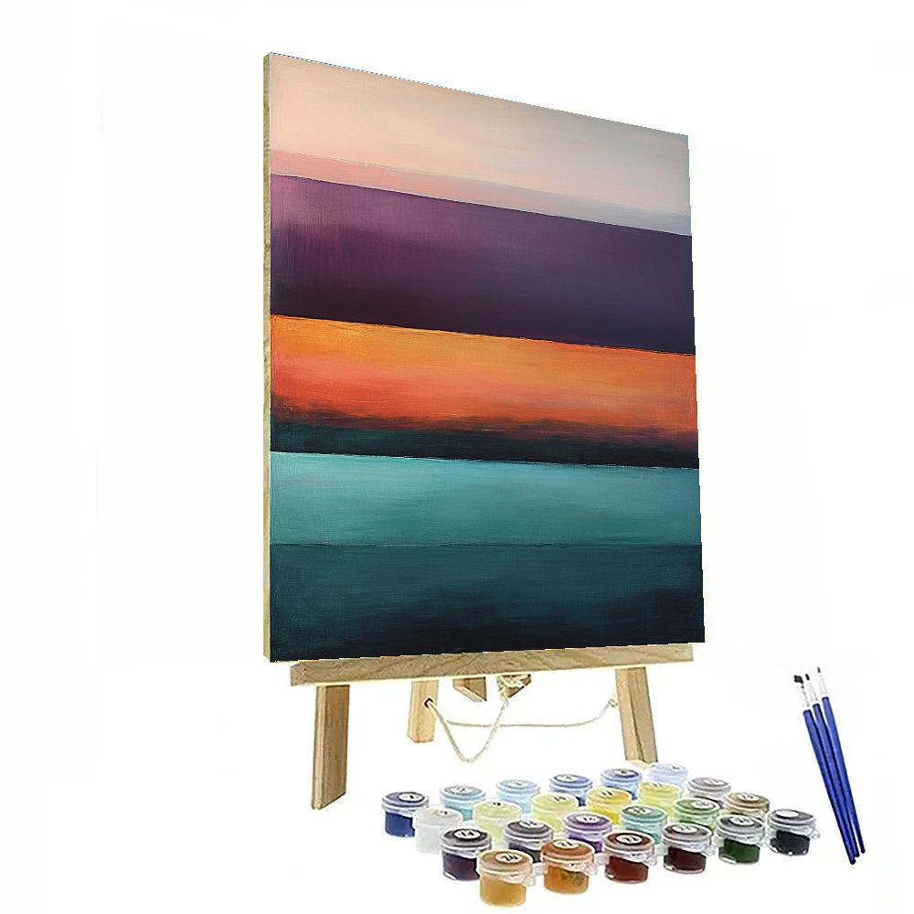 Mark Rothko Inspired Twilight Seasons Gradient Paint by numbers kits