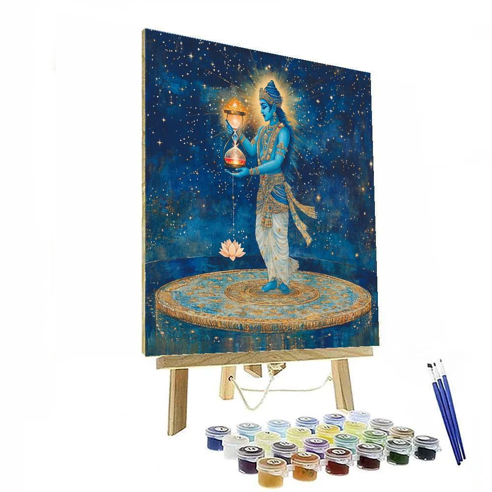Vishnu Keeper Of The Cosmic Hourglass Painting by numbers kit