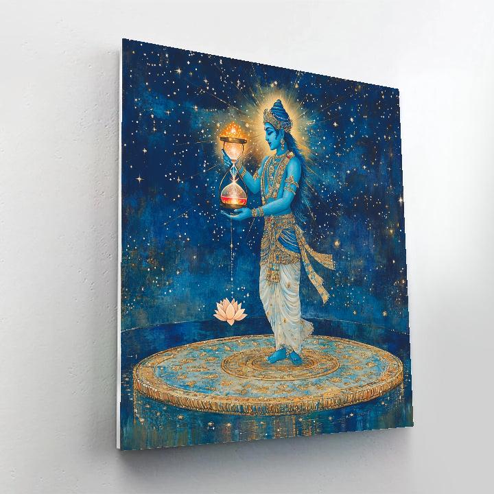 Vishnu Keeper Of The Cosmic Hourglass Painting by numbers kit