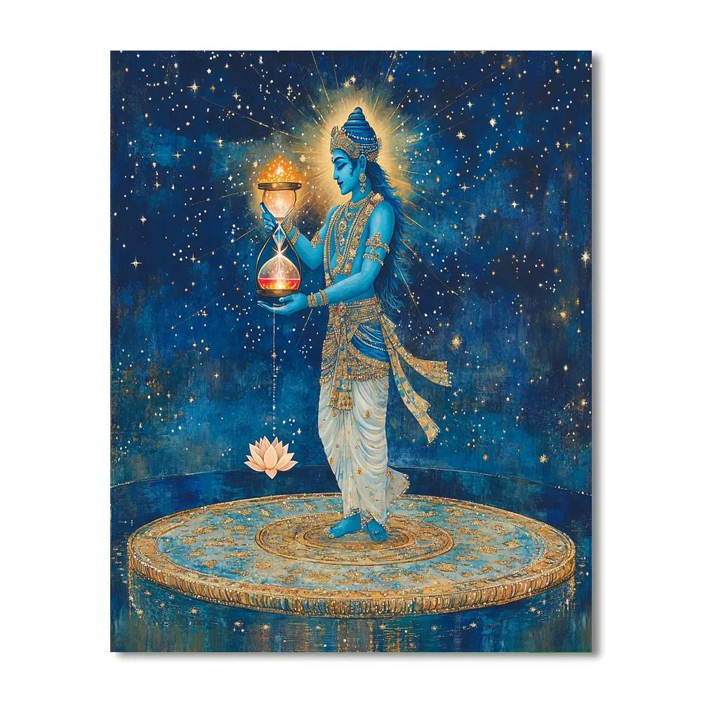 Vishnu Keeper Of The Cosmic Hourglass Painting by numbers kit