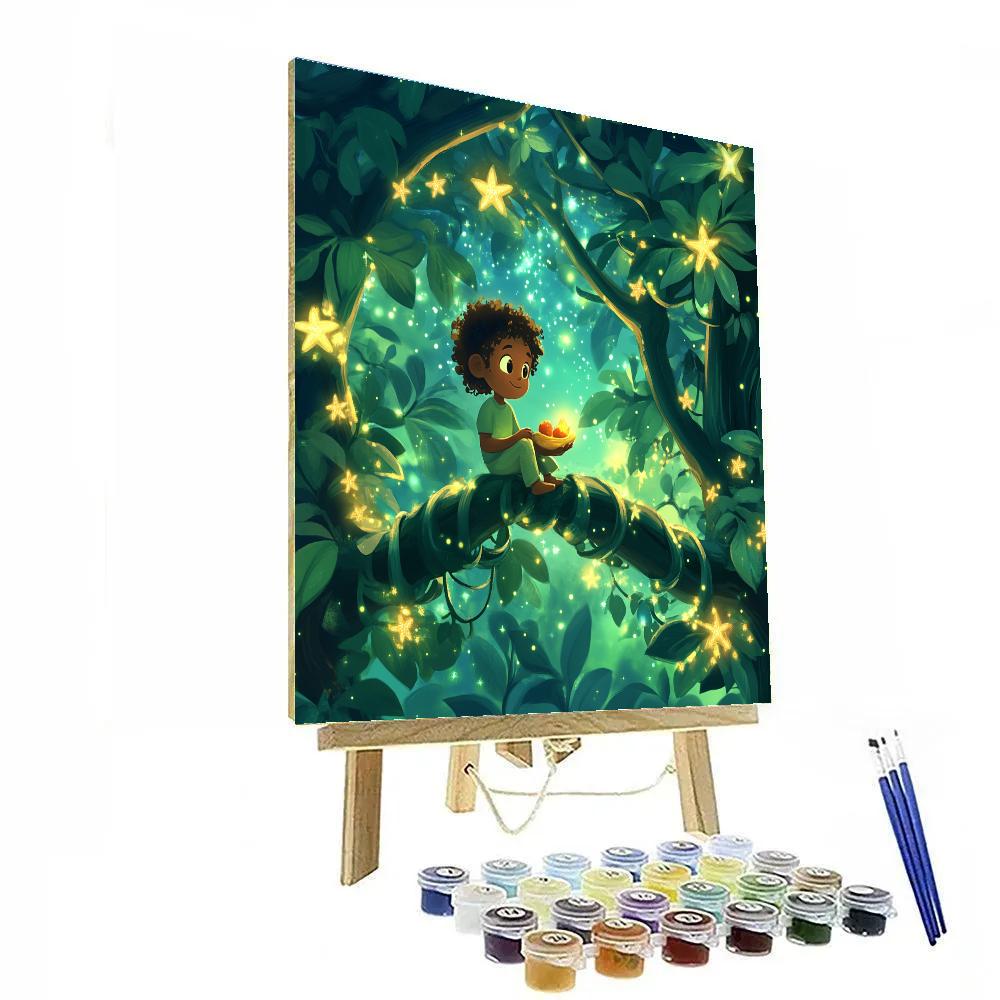 Abu Jungle Starlight Snack Hunt Numbered painting kits