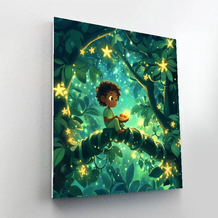 Abu Jungle Starlight Snack Hunt Numbered painting kits