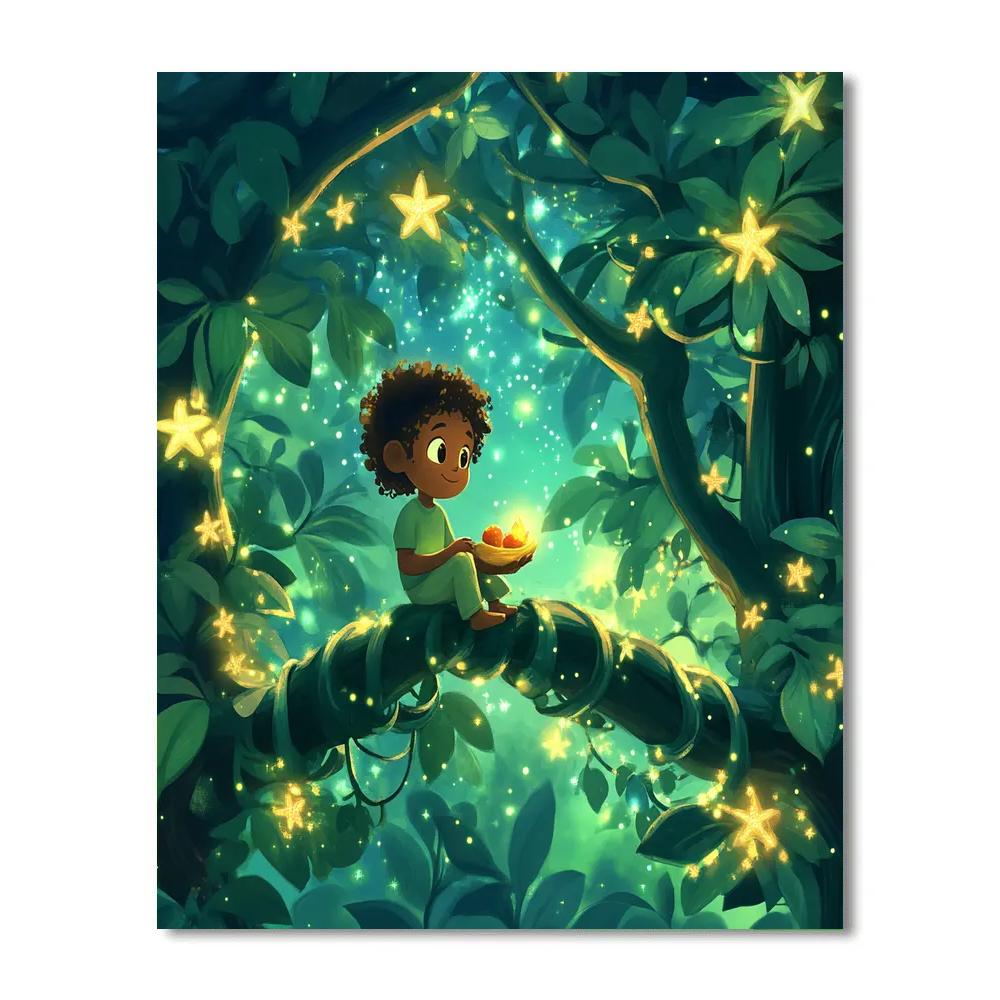 Abu Jungle Starlight Snack Hunt Numbered painting kits