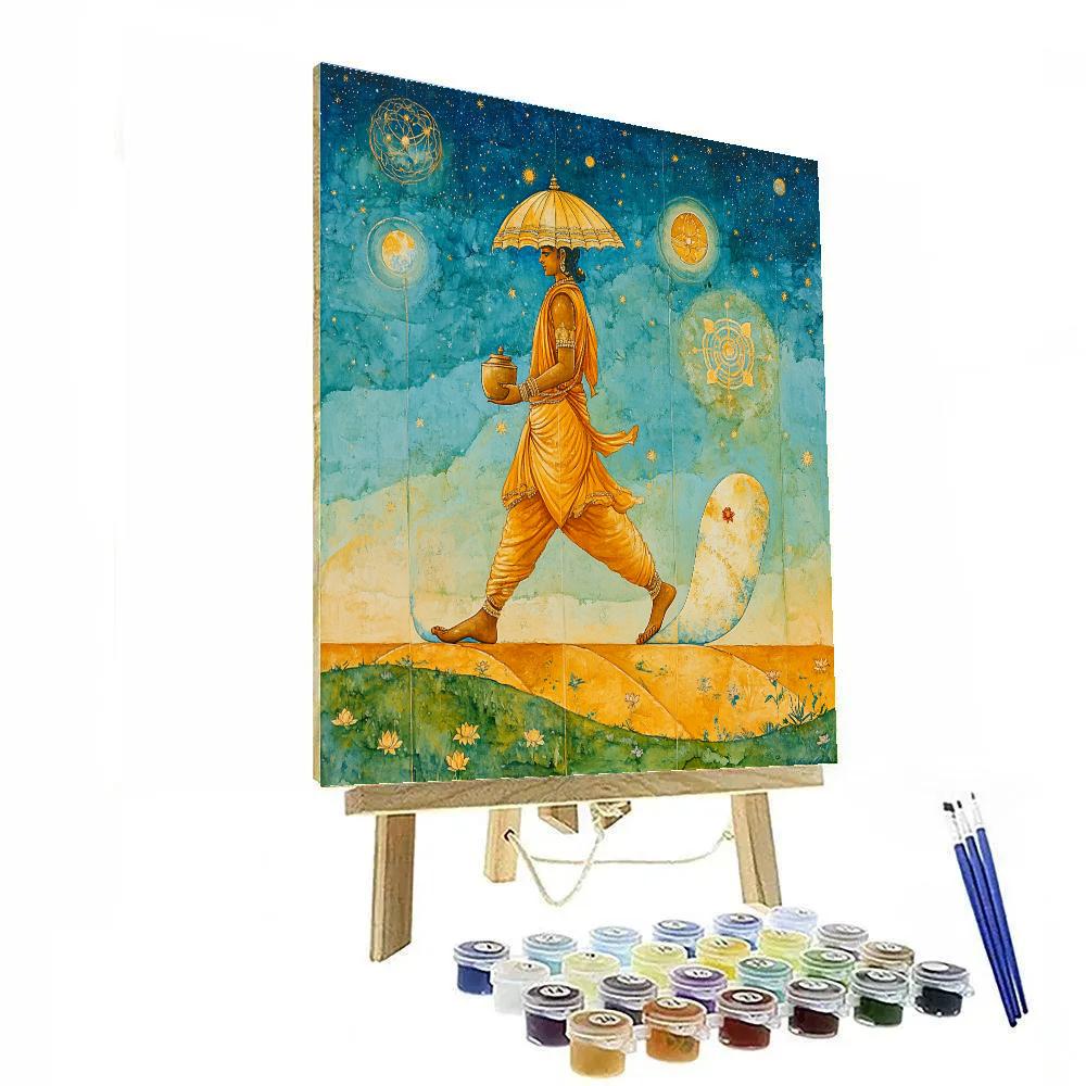 Vishnu As Vamana Measuring The Sky Path Numbered painting kits
