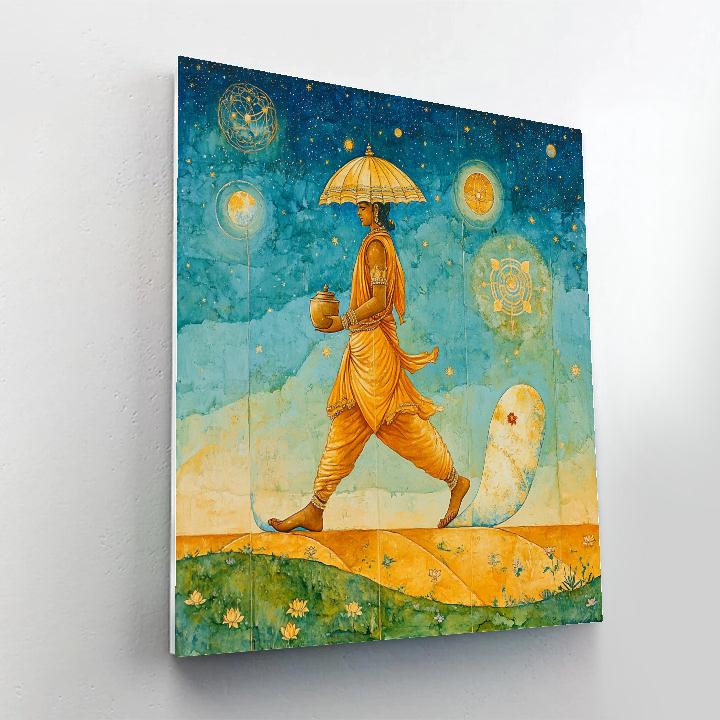 Vishnu As Vamana Measuring The Sky Path Numbered painting kits