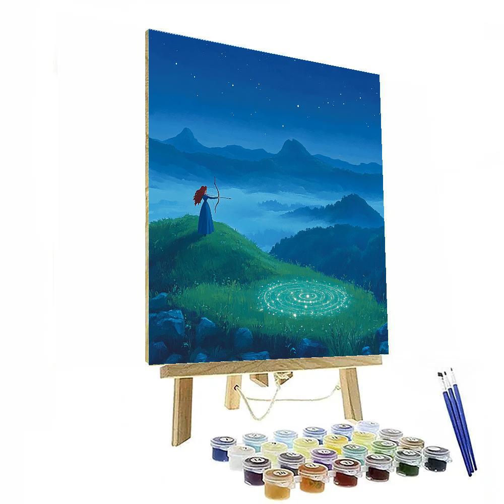 Merida Highland Star Trail Archery Practice DIY paint by numbers