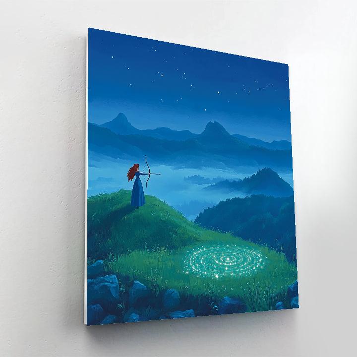 Merida Highland Star Trail Archery Practice DIY paint by numbers