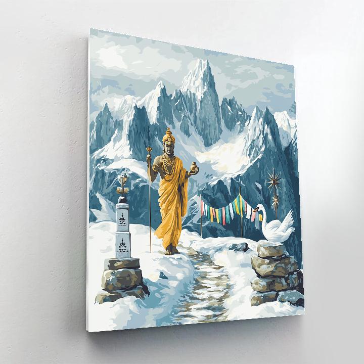 Mountain Pass Brahma As Direction Keeper paint by numbers