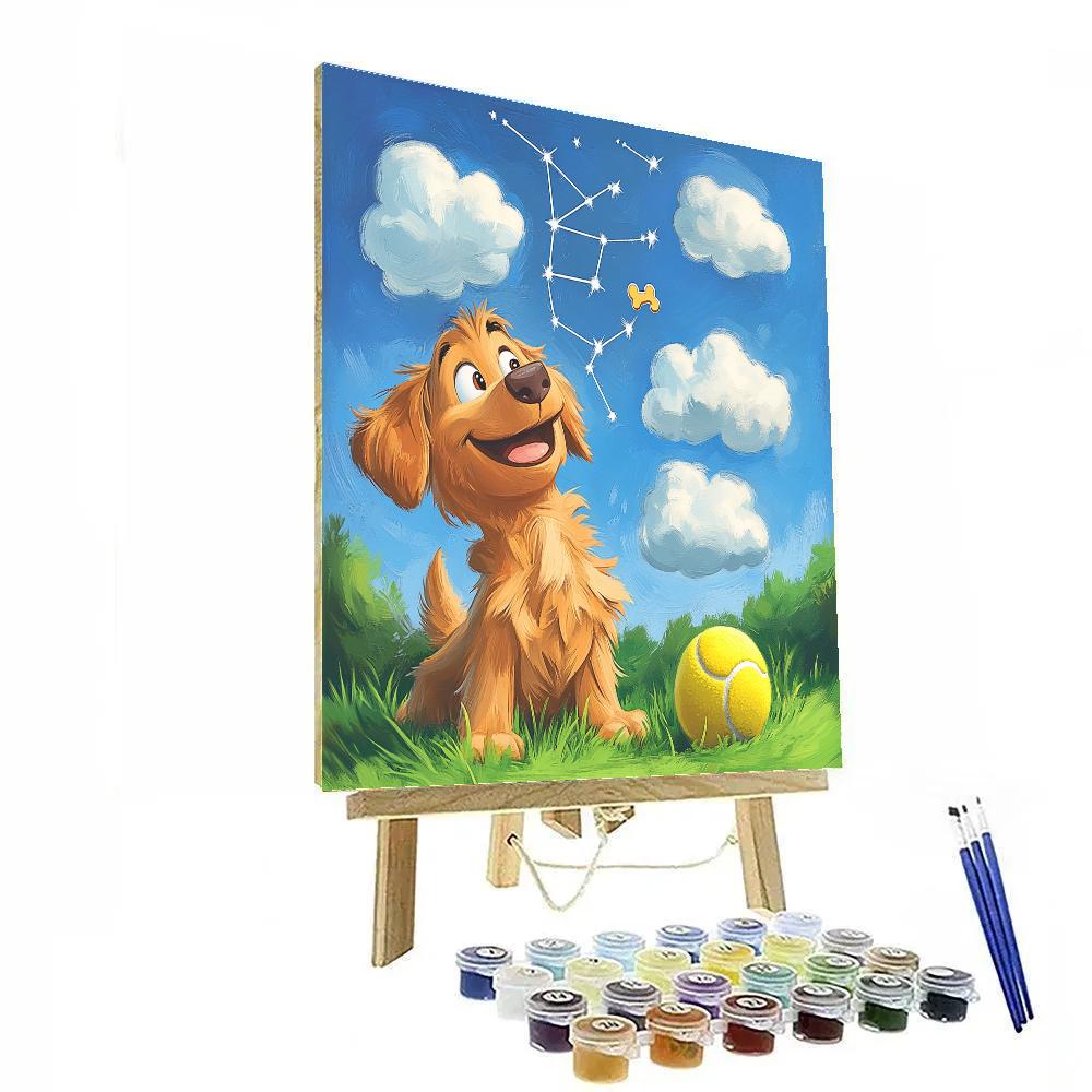 Dug Cloud Constellation Fetch Game Number painting