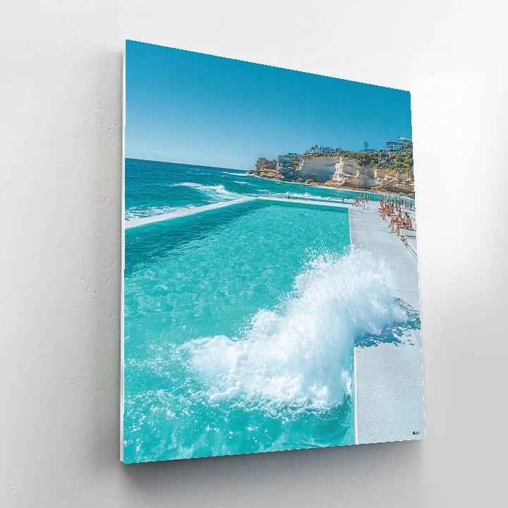 Coastal Promenade At Bondi Icebergs Pool Sydney Australia Paint by numbers kits