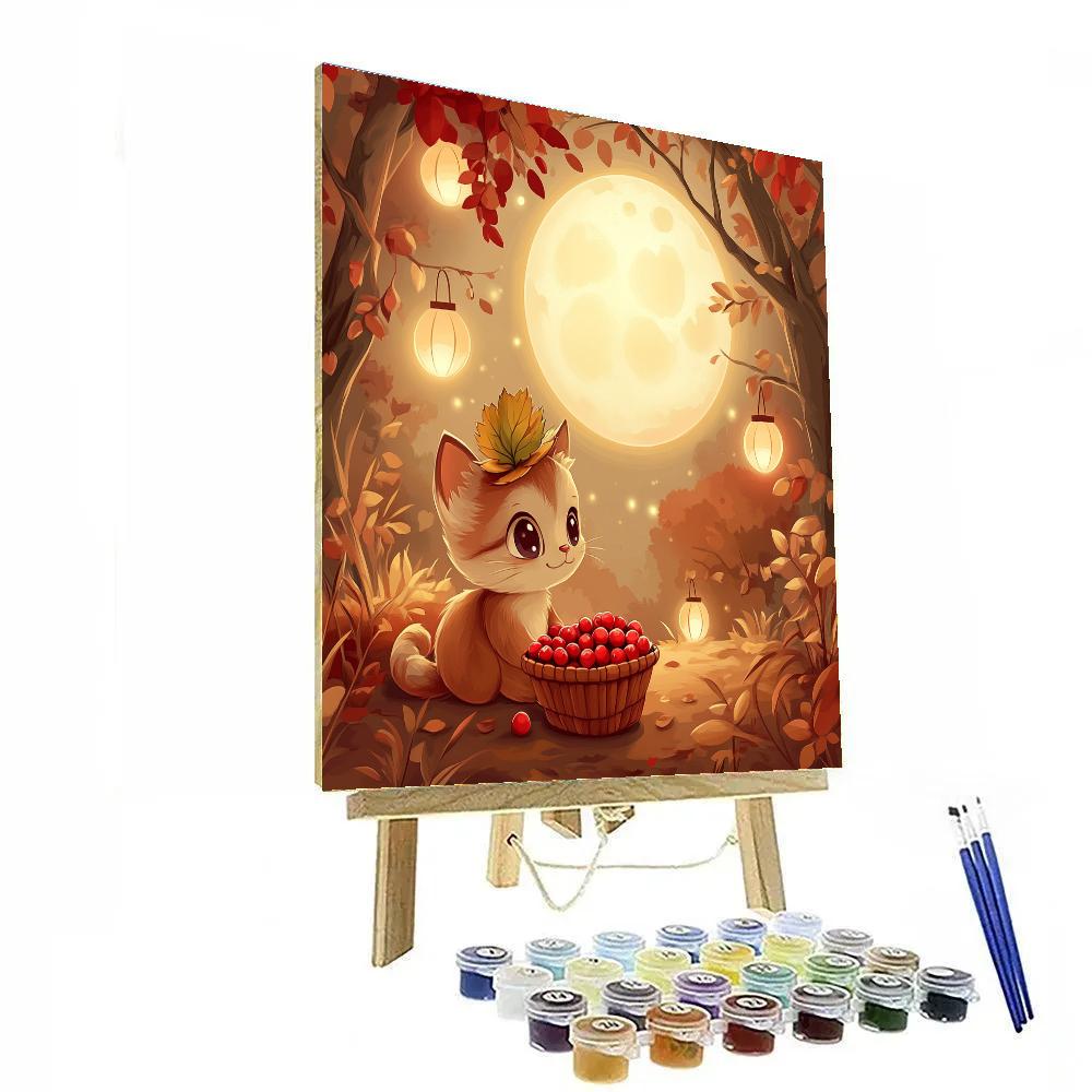 Meeko Forest Berry Moon Festival Paint by numbers kits