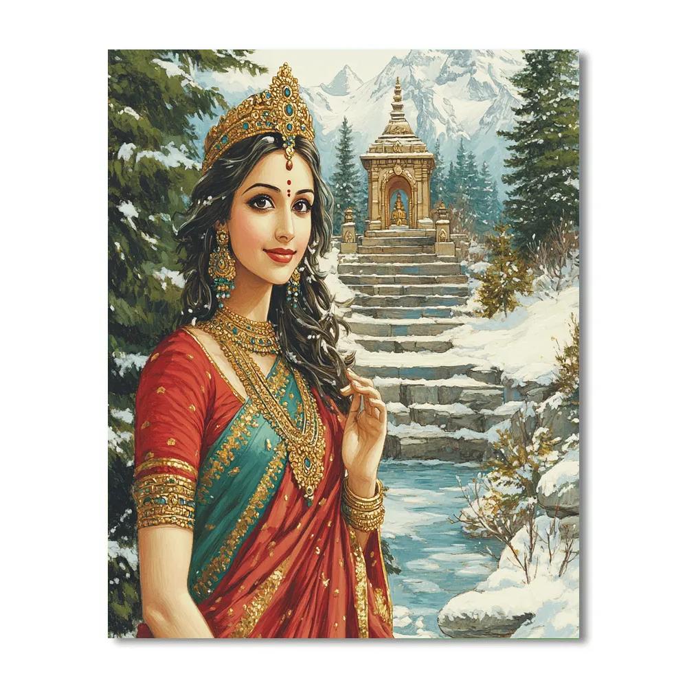 Parvati Mountain Sanctuary Blessing Paint by numbers kits
