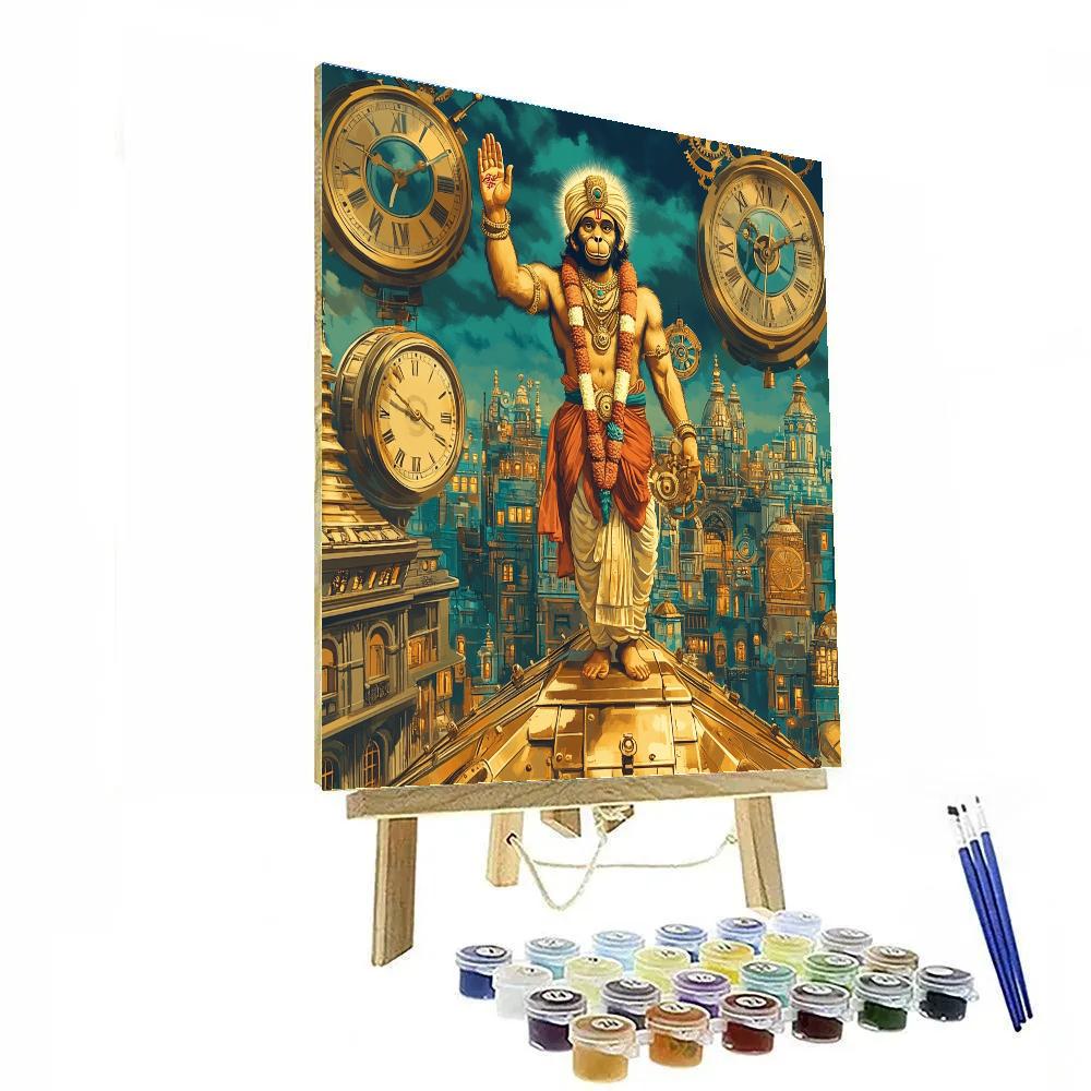 Hanuman Clockwork City Guardian Paint by numbers kits