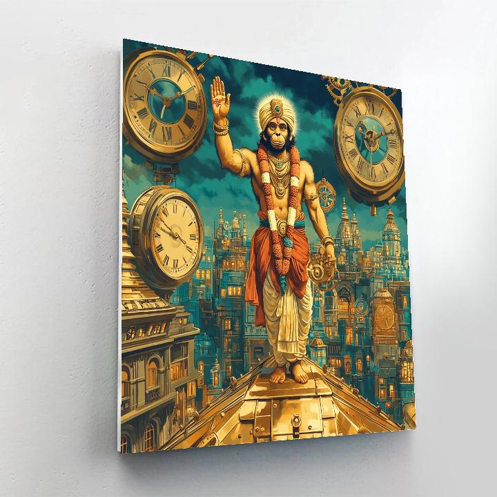 Hanuman Clockwork City Guardian Paint by numbers kits