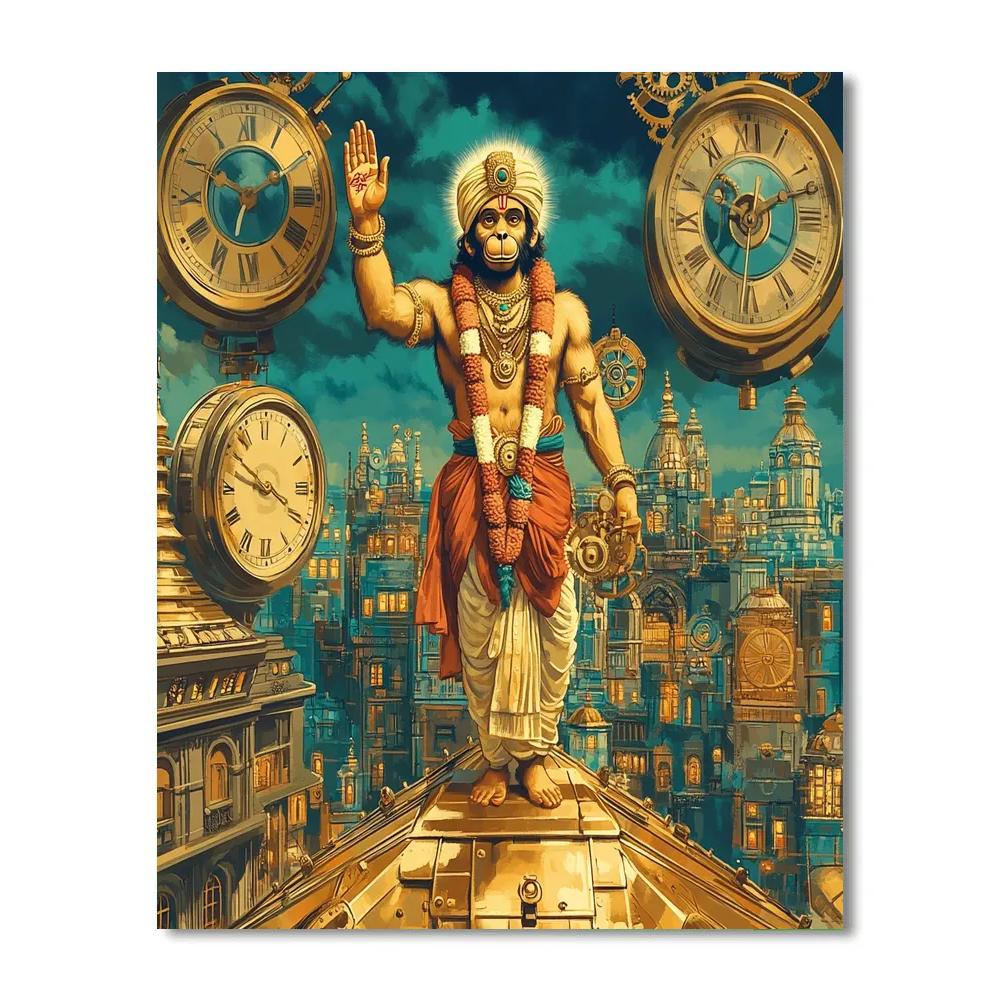 Hanuman Clockwork City Guardian Paint by numbers kits