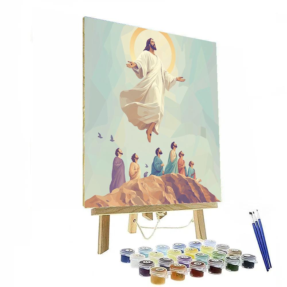 Ascension Skyway, Jesus Above The Golden Ridge paint by numbers
