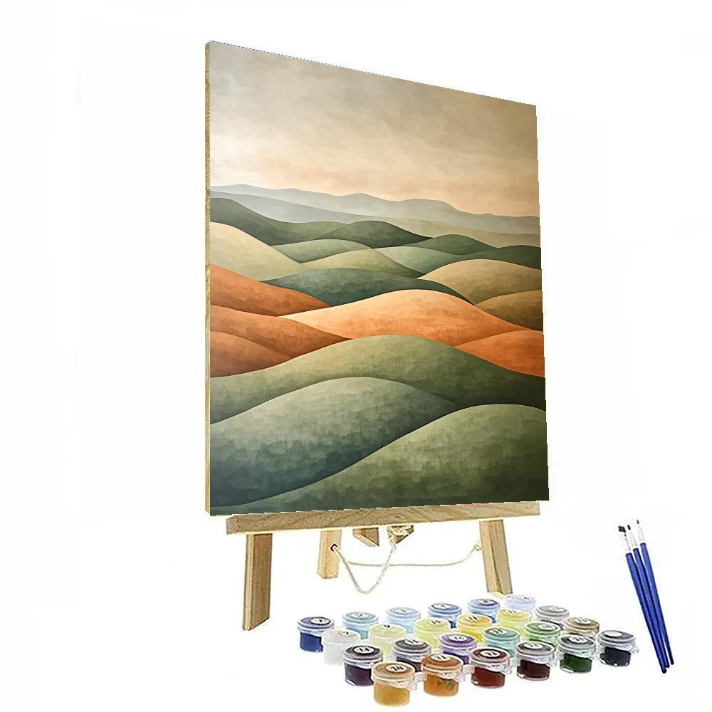Nandalal Bose Inspired Monsoon Rhythm Over Silent Fields paint by color