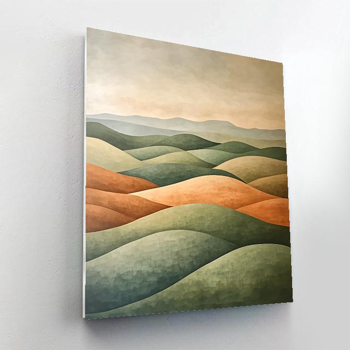 Nandalal Bose Inspired Monsoon Rhythm Over Silent Fields paint by color
