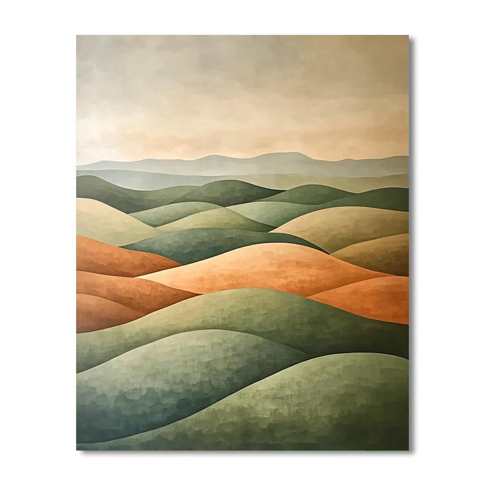 Nandalal Bose Inspired Monsoon Rhythm Over Silent Fields paint by color