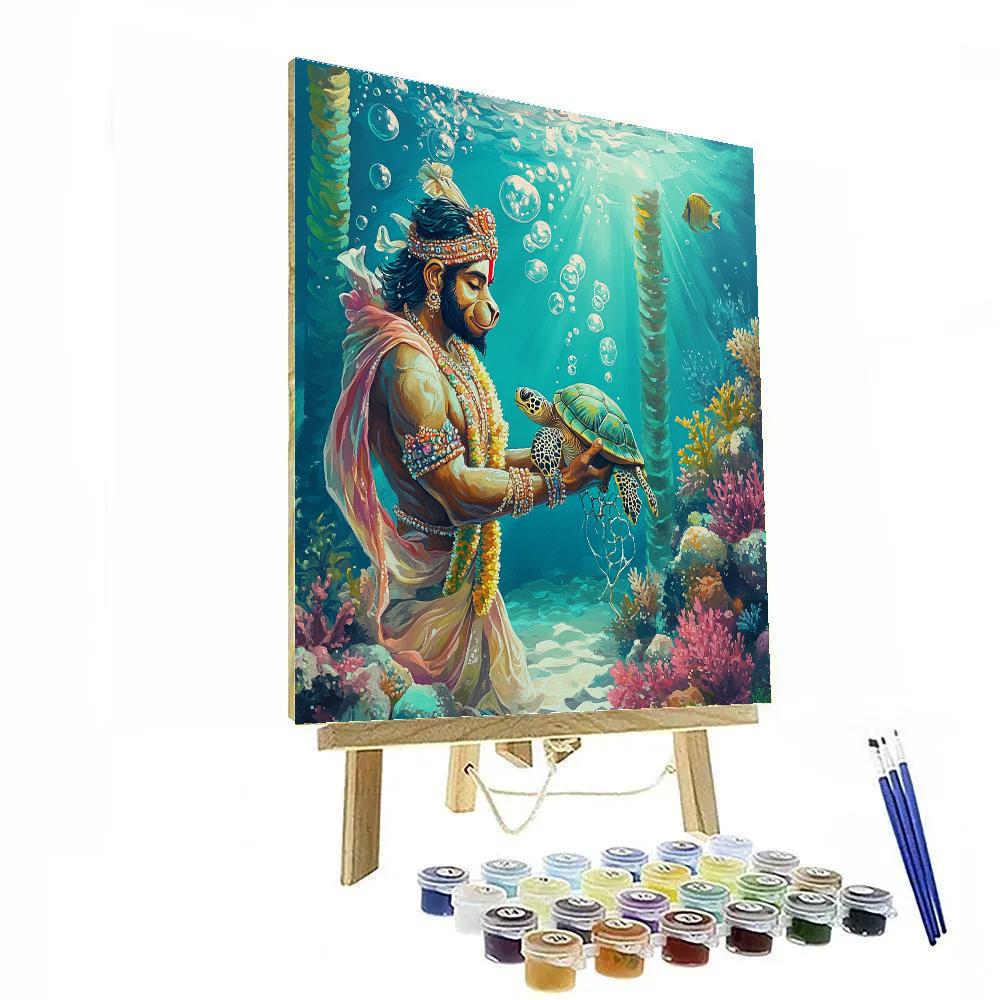 Coral Reef Rescue By Hanuman Number painting