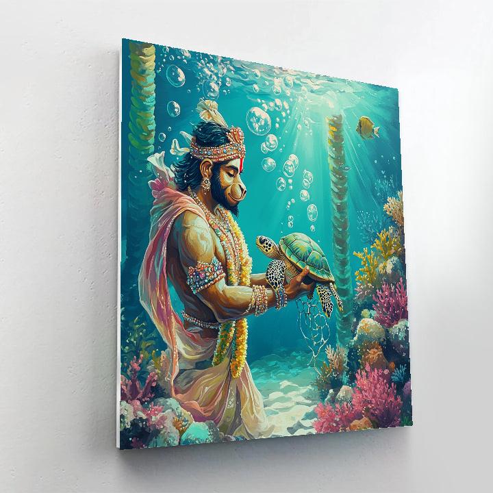 Coral Reef Rescue By Hanuman Number painting